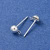 Brass Stud Earring Findings LS-KK-G604-01S-02-2