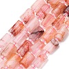 Natural Hematoid Quartz/Ferruginous Quartz Beads Strands G-L655-B02-01-2