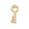 Brass & Imitation Pearl Pendants KK-A300-19G-1
