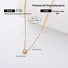 Elegant 304 Stainless Steel Crystal Rhinestone Pendant Necklaces for Women CS8831-1-1