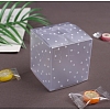 Polka Dot Pattern Transparent PVC Square Favor Box Candy Treat Gift Box CON-WH0070-99-2