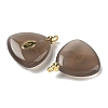 Natural Grey Agate Pendants G-H328-04G-A09-2