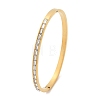 304 Stainless Steel Rhinestone Bangles for Women BJEW-Z092-08G-4