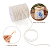 Craftdady 2Rolls 2 Colors Earthy Colored Jute Cord OCOR-CD0001-06-3