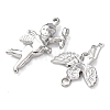 5Pcs 304 Stainless Steel Pendants STAS-P432-08P-2