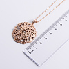 316 Surgical Stainless Steel Hollow Flower Pendant Necklaces for Women PY9178-2