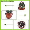 Small Glass Art Ball Cactus Figurines JX534A-3