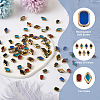 Kissitty 112Pcs 14 Style Electroplate Glass Beads Strands EGLA-KS0001-01-6