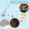 Teardrop 201 Stainless Steel Memorial Urn Ashes Pendant Necklaces DIY-CN0003-40P-6
