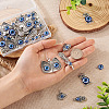 36Pcs 6 Style Evil Eye Alloy Enamel Pendants ENAM-TA0001-32-7