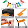 20 Sheets 10 Colors PVC Self-Adhesive Identification Cable Label Pasters DIY-CP0007-31-3