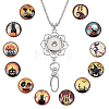 DIY Interchangeable Dome Office Lanyard ID Badge Holder Necklace Making Kit DIY-SC0021-96A-1