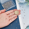 200Pcs 304 Stainless Steel Screw Eye Pin Peg Bails STAS-LP0001-19-3