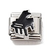Piano 304 Stainless Steel Enamel Connector Charms STAS-L023-007C-1
