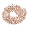 Electroplate Glass Beads Strands X-EGLA-A044-T8mm-B20-3