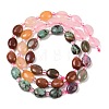 Natural African Turquoise(Jasper) & Rose Quartz & Red Aventurine & Indian Agate & Synthetic Goldstone Beads Strands G-Z135-A08-4