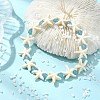 Natural White Jade & Synthetical Turquoise Beaded Bracelets for Women BJEW-JB13916-1
