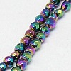 Electroplate Non-magnetic Synthetic Hematite Beads Strands X-G-J169B-2mm-05-3