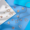 48Pcs 12 Styles Alloy Rhinestone Pendants FIND-GA0007-12-4