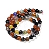 Natural Multi-Color Agate Beads Strands G-NH0021-A18-01-3