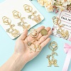 Alloy Rhinestone & Iron Keychain KEYC-YW00279-02-4