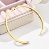 304 Stainless Steel Rhinestone Bangles for Women BJEW-Z092-05G-3