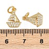 Brass Micro Pave Cubic Zirconia Pendants KK-A269-64G-3