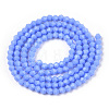 Opaque Solid Color Imitation Jade Glass Beads Strands EGLA-A039-P2mm-D19-3