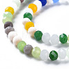 Faceted Glass Beads Strands GLAA-S197-001B-A01-3
