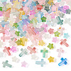 200Pcs 2 Styles Gradient Color Transparent Acrylic Beads OACR-TA0004-85-3