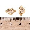 925 Sterling Silver Pave Clear Cubic Zirconia Links STER-O006-02G-3