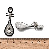 Alloy Enamel & Crystal Rhinestone Clip-on Earrings EJEW-G466-08P-3
