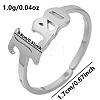 Non-Tarnish Adjustable Stainless Steel Constellations Cuff Ring for Couples TY6304-9-1