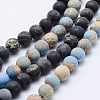 Natural Imperial Jasper Beads Strands G-K232-8mm-01-1