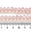 Baking Paint Transparent Glass Beads Strands LS-DGLA-A034-J8MM-D04-4