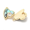 Natural Paua Shell Pendants KK-L211-010G-01-2