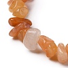 Natural Red Aventurine Chip Beads Stretch Bracelets BJEW-JB05765-07-2