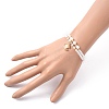 Faceted Glass Bead Stretch Bracelets BJEW-JB05488-6