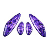 Transparent Resin Wing Earrings Pendants FIND-TAC0006-58C-1