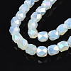 Electroplate Glass Beads Strands EGLA-N002-13-A14-3