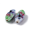 Oval Handmade Lampwork Beads  LAMP-G137-D08-2