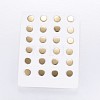 304 Stainless Steel Ear Studs EJEW-G189-70G-2