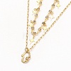 Star & Hamsa Hand Pendant Necklaces Sets NJEW-JN03137-03-5