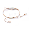 Printed Cowrie Shell Beads Braided Bead Bracelets SH-CJA99F-7