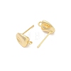 Brass Stud Earring Findings KK-Z099-03G-3