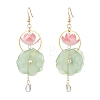 Glass & Acrylic Beads Dangle Earrings EJEW-TA00787-2