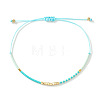 Bohemian Glass Seed Bead Braided Bracelets WO6368-6-1
