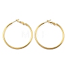 Ion Plating(IP) 316 Surgical Stainless Steel Hoop Earrings for Women EJEW-C053-08A-G-1