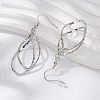 Tarnish Resistant 304 Stainless Steel Dangle Earrings EJEW-L215-47P-3