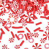 Christmas Handmade Polymer Clay Sprinkles Mix CLAY-N013-03-1